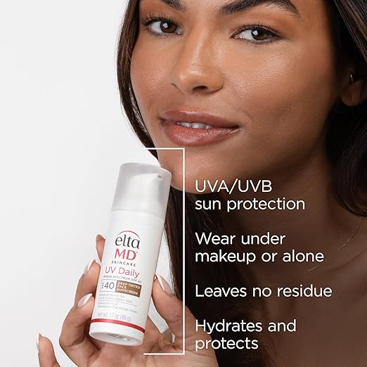 EltaMD UV Daily Face Sunscreen Moisturizer with Zinc Oxide Daily Face Moisturizer with SPF Great for Dry Combination and Normal Skin