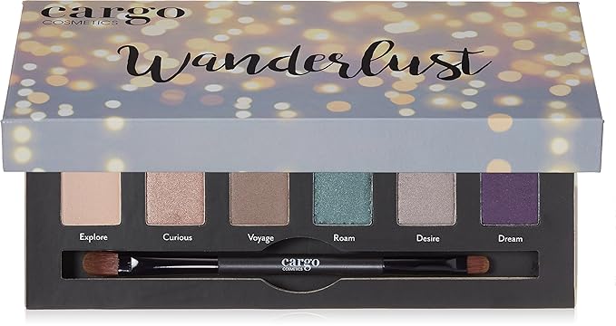Cargo Cosmetics - High Pigment Eyeshadow Palette Smudge-Proof Transfer-Proof Longwear Crease-Proof Wanderlust