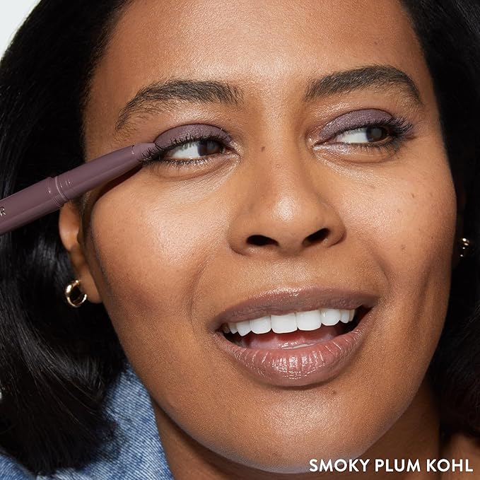 LAURA GELLER NEW YORK Kajal Longwear Kohl Eyeliner Pencil - Smoky Plum Kohl - Caffeine and Vitamin E - Smooth &amp Blendable Liner - Built-In Sharpener