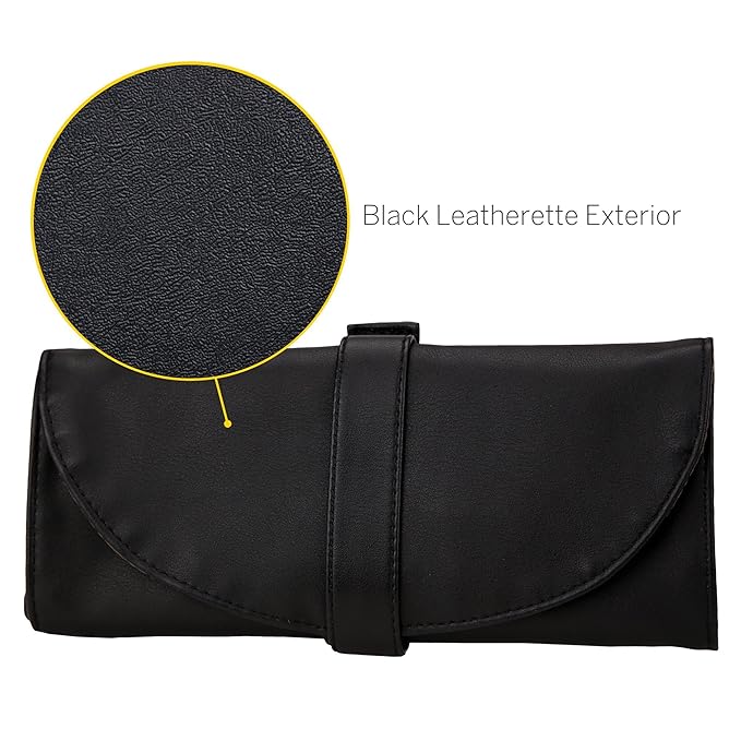 Bdellium Tools Professional Makeup Brush Studio Series - Basic 7pc. Brush Set with Roll-Up Pouch