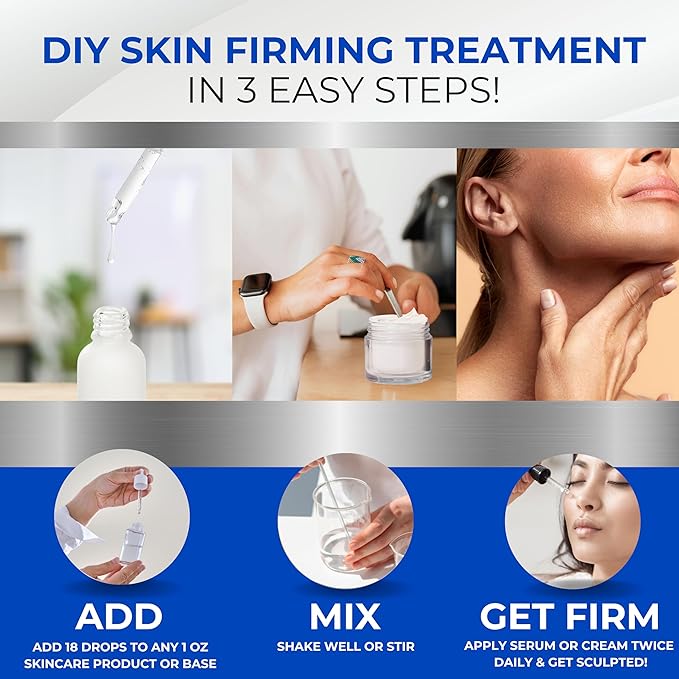 Skin Perfection Firming Serum Booster with Progeline Peptide Repair Serum Neck and Face Progeline Cream Upgrade Trifluoroacetyl Tripeptide-2 Anti-aging Diy .5 Fl Oz