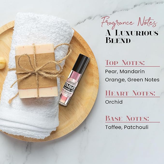 MOBETTER FRAGRANCE OILS Women's Perfume Body Oil Bundle - Set of 4 Roll-On | Jimmy Choose You Chose To Want Only You Loves Blossoms Loves Vanilla | Long Lasting Travel Friendly Alcohol-Free