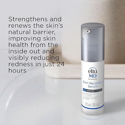 EltaMD Skin Recovery Face Serum Redness Relief Facial Serum Visibly Reduces Redness in 24 Hours For Sensitive Skin 1.0 oz Pump