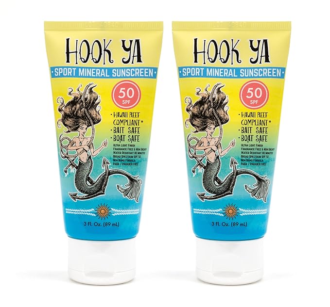 Hawaii Reef Compliant Non-Nano Mineral Sunscreen 3oz Travel Size (2) Pack 6oz Total UVA/UVB Protection Octinoxate-Oxybenzone Free No Fragrance PABA-Paraben free Made in USA