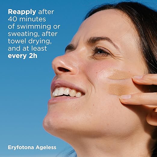 ISDIN Eryfotona Ageless Sunscreen Zinc Oxide and 100% Mineral Tinted Sunscreen SPF 50+