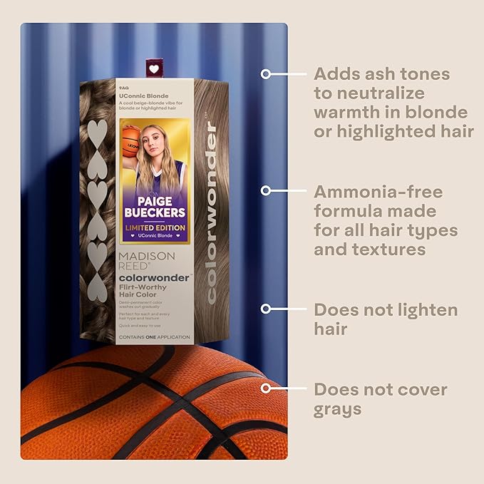 Madison Reed colorwonder Demi-Permanent Hair Color Effortless At-Home Hair Dye Ammonia-Free Cruelty-Free Unconnic Blonde (ANG Beige Ash Blonde) Pack of 1