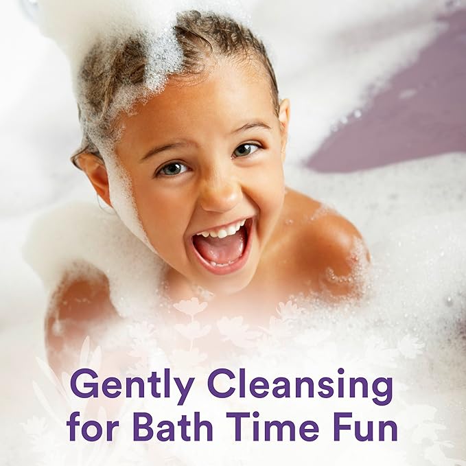 Suave Kids Natural Lavender Oil 3-in-1 Tear Free Body Wash Shampoo and Conditioners No Sulfates No Parabens No Silicones No Dyes 16.5 Oz Pack of 4