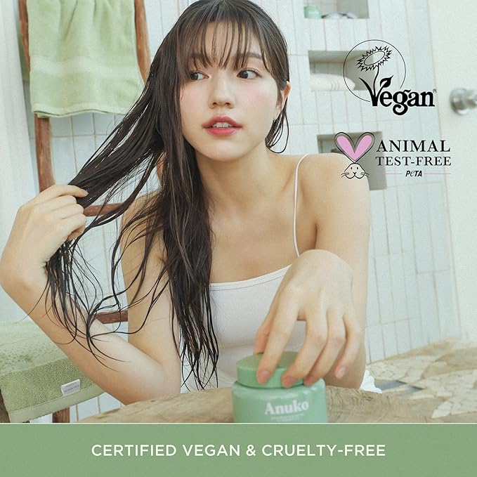 Nourishing Hair Butter for Damaged Hair 6.7 oz Shea Butter &amp Green Tea Korean Hair Care Hair Treatment Mask Vegan Protein