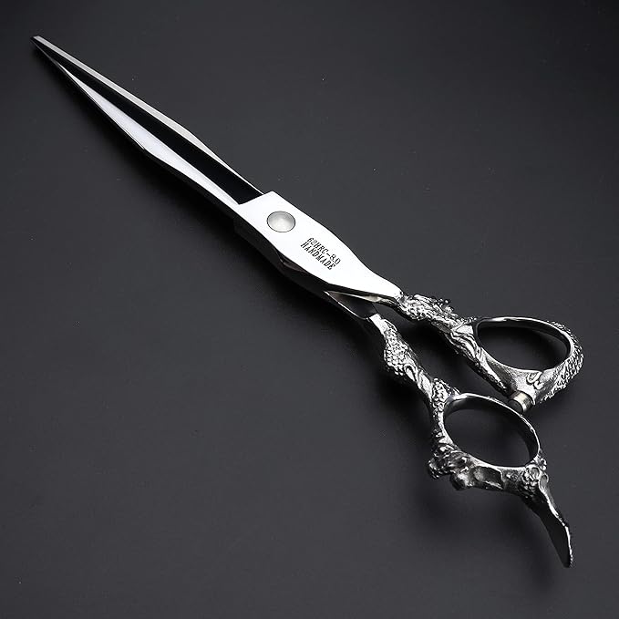 6/7/8/9-inch professional hair clipper set stainless steel sharp hair clippers hairdresser specific scissor (8 Inch Flat Scissors)