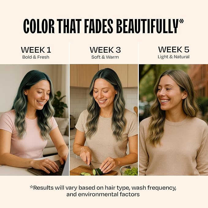 Overtone Semi Permanent Hair Color Conditioner Glacier Mist 8 oz Nourishing Damage-Free Color Depositing Mask for All Hair Types with Shea Butter &amp Coconut Oil Vegan &amp Cruelty-Free