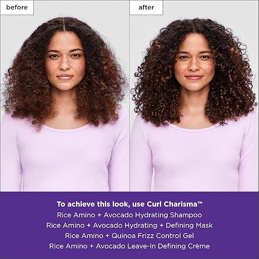 Briogeo Curl Charisma Rice Amino + Avocado Hydrating &amp Defining Mask Hair Mask for Wavy Curly and Coily Hair Deeply Nourishes and Defines Curl Pattern Protein-Free Vegan Cruelty-Free