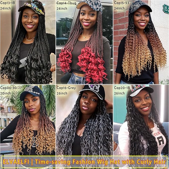 26 Boho Goddess River Locs Crochet Hair Extensions Gradient Grey Shine Heart Baseball Cap Wigs for Women