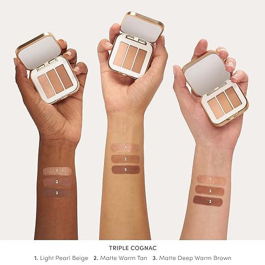 jane iredale PurePressed Eye Shadow Triple Highly Pigmented Mineral Based Eye Color Long Lasting &amp Crease Resistant Formula Safe for Sensitive Eyes