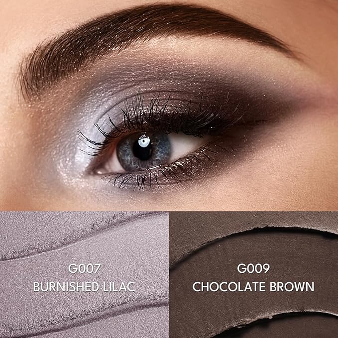 imakeupnow Cream Waterproof Eyeshadow Stick Set Shimmer Matte Eye Shadow Sticks 2PCS Brightener Make Up Eyeshadow Pencil With Small Cosmetics Bag #I