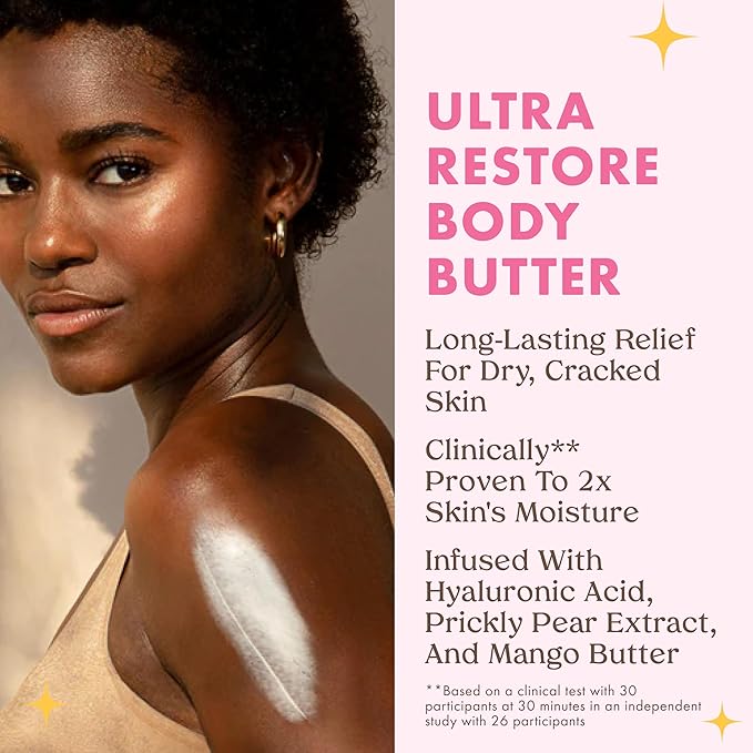 Kopari Jumbo Ultra Restore Body Butter Whipped Lightweight Formula Hyaluronic Acid &amp Mango Seed Butter Deep &amp Long-Lasting Moisture Coconut 12 oz