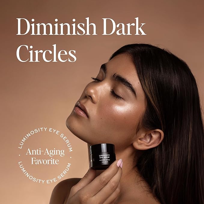 DIME Beauty Luminosity Eye Serum Eye Cream Treatment With Caffeine for Dark Circles and Puffiness 0.5 oz / 15 mL