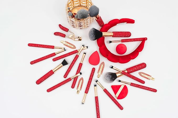 Glitz &amp Glam | Collection Brush Set (Cherry Mega Bling 31 Pcs)