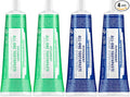 Dr. Bronner?™s - All-One Toothpaste Variety Pack - Peppermint &amp Spearmint 70% Organic Ingredients Fluoride-Free Helps Freshen Breath Vegan (5oz 4-Pack)