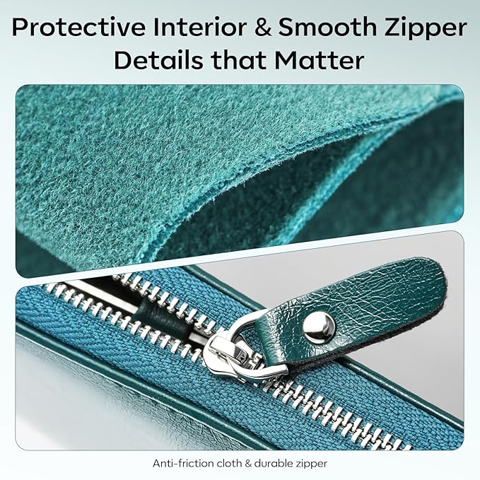 FAMILIFE Nail Kit Professional Manicure Set Manicure Kit 11 in 1 Stainless Steel Nail Clippers Set Pedicure Tools Men Grooming Tool with Portable Blue Leather Travel Case Luxury Gifts for Him