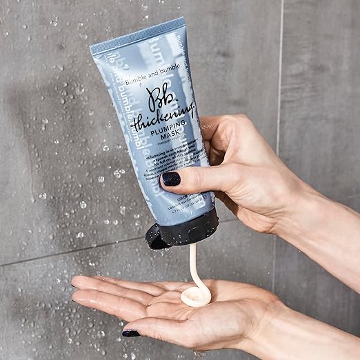 Bumble and bumble. Thickening Plumping Hair Mask | Color Safe | Hydrating Volumizing Smoothing + Strengthening | Curly Wavy Straight