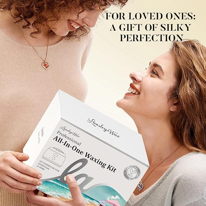 LANSLEYWAX Digital Waxing Kit for Women Men - YOLO Flora Waxing Machine with 39 Accessories - Hard Wax Kit for Arm Leg Brazilian Bikini Face Sensitive Skin Wax Warmer Hair Removal for Home/Salon Use