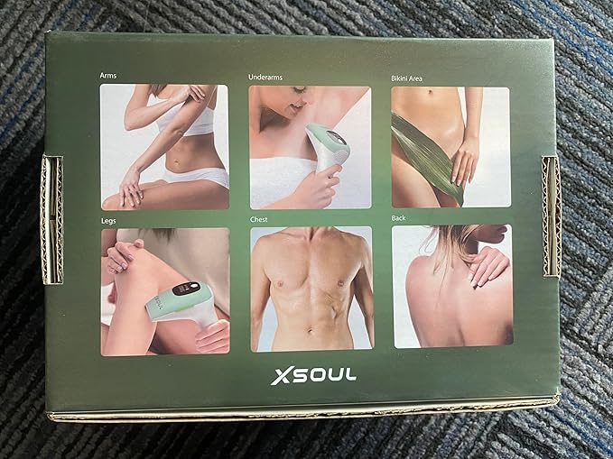 IPL Laser Hair Removal Painless Hair Remover for Women &amp Men Ideal for Armpits Legs Face &amp Bikini At-Home Long-Lasting Hair Reduction