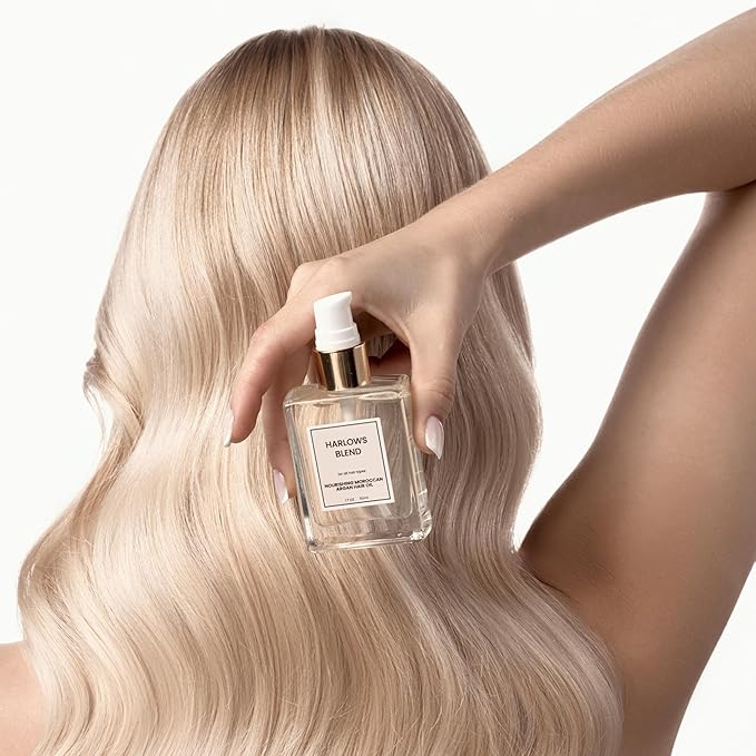 100% Pure Luxurious Organic Moroccan Argan Hair Oil Protective Hair Oil for Dry Damaged Hair and Growth Hair Serum Non Greasy Oil Treatment For Hair 1.7 FL oz