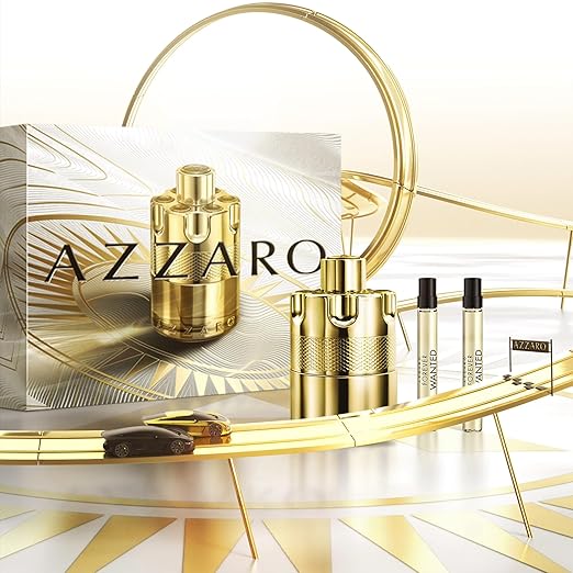 Azzaro Forever Wanted Elixir - Mens Cologne Gift Set - 3-Piece Set Includes Full Size Fragrance (100ml) + 2 Travel Size Sprays (10ml Each)