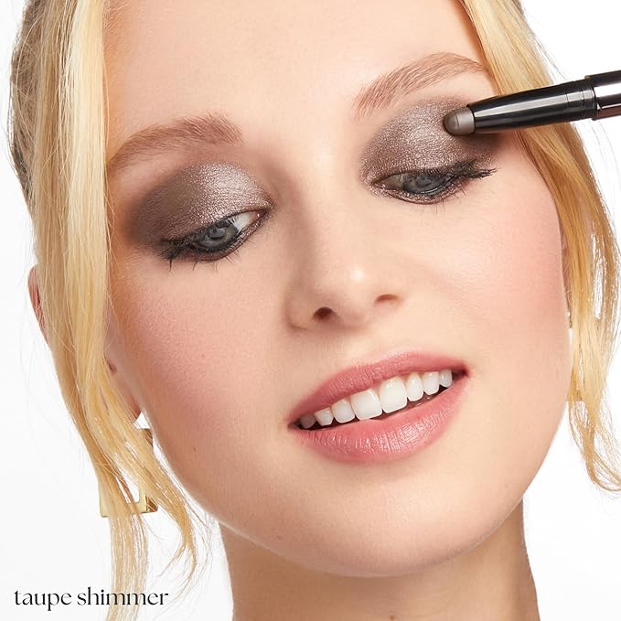 Julep Eyeshadow 101 Cr?me-to-Powder Waterproof Eyeshadow Stick Duo ? Long-Lasting Crease-Proof Easy Apply with Built-in Smudger -Taupe Shimmer and Stone