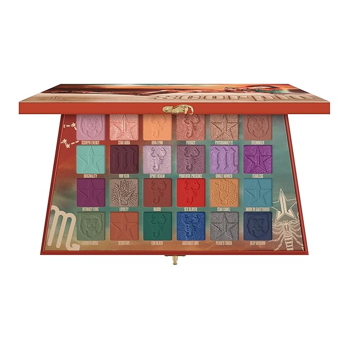 Jeffree Star Cosmetics Scorpio Palette 24 Eyeshadow Shades Matte and Metallic Cruelty-Free