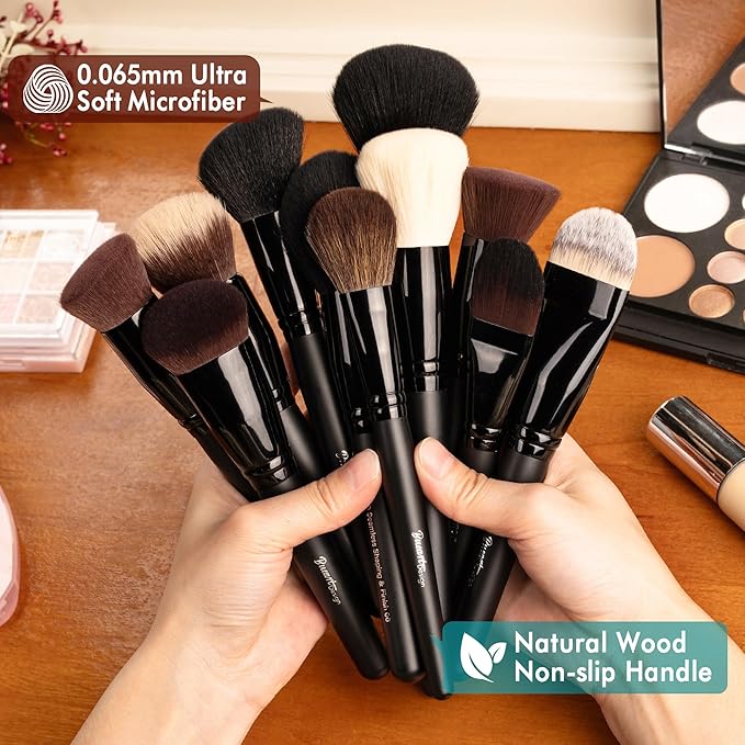 Bueart Design 32PCS Professional Makeup Brushes SetMakeup brushes Kit with Premium soft hair for FoundationPowderCreamBlushContourConcealerBronzerEyeshadowBlending For Pro Make up
