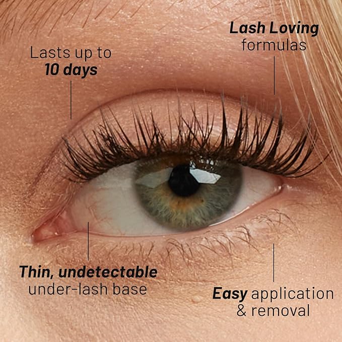Lilac St - Dawn Natural Faux Eyelash Clusters (12mm 3 Pack) - No Makeup Look - DIY Lash Extension Wisps - Lightweight &amp Lifelike - Lasts 10 Days - Cruelty Free Vegan Women Founded - 30 Lashes
