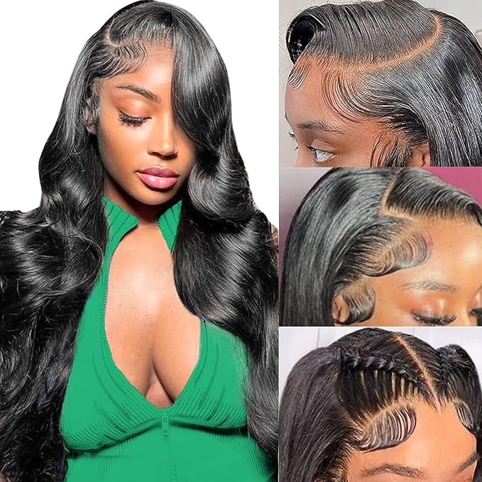 Frontal Wigs Human Hair Wigs for Black Women HD Body Wave Lace Front Wigs Human Hair 13x6 Lace Front Wigs Human Hair Pre Plucked 180 Density 10A Glueless Wigs Human Hair Pre Plucked cheap wigs 24 Inch