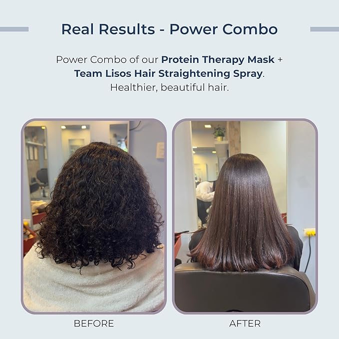 Agua de Cielo Protein Therapy Hair Mask for Damaged Hair - Strengthens Conditions &amp Improves Elasticity With Argan Oil Collagen &amp Hydrolyzed Keratin - 16 Oz