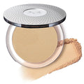 P?R MINERALS 4-in-1 Pressed Mineral Makeup Powder Foundation with SPF 15 - Concealer &amp Finishing Compact Pressed Powder for Face - Buildable Medium to Full Coverage Foundation Powder