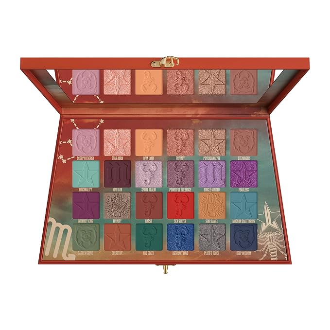 Jeffree Star Cosmetics Scorpio Palette 24 Eyeshadow Shades Matte and Metallic Cruelty-Free