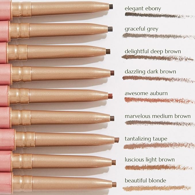 Chella Eyebrow Pencil ? Easy-to-Use Brow Definer for Shaping Filling &amp Blending ? Long-Wear Medium Brown Eyebrow Pencils for Women with Precise Tip (Medium brown)