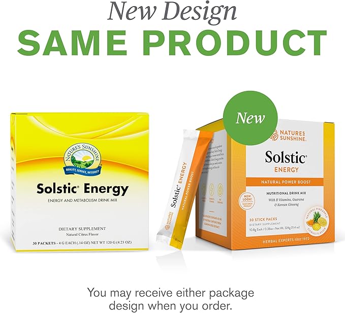 Nature's Sunshine Solstic Energy 0.14 Ounce each 30 Count (Pack of 1)