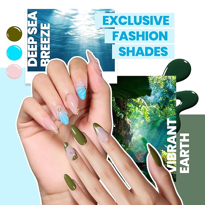 Beetles Gel Nail Polish Set - Chroma Dreams 100 Colors Polish Kit Pink Blue Orange Purple Fall Winter Gel Nail Colors with 5Pcs Base Top Coat Soak off UV Gel
