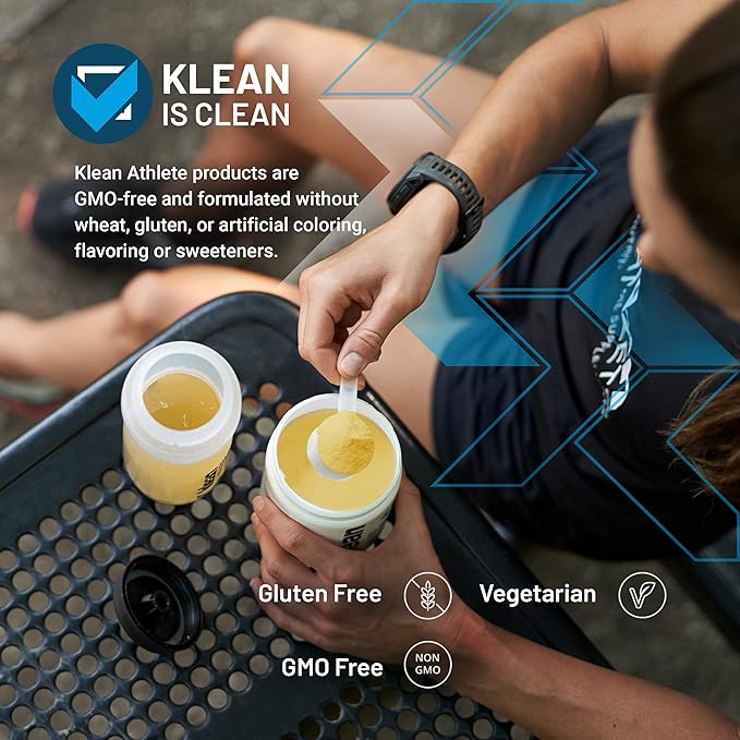 Klean Athlete Klean Essential Aminos + HMB - Blend of Essential Amino Acids - with HMB Vitamin D3 &amp Glutamine for Lean Muscle Mass - 9.7 Ounces - Natural Orange Cream Flavor