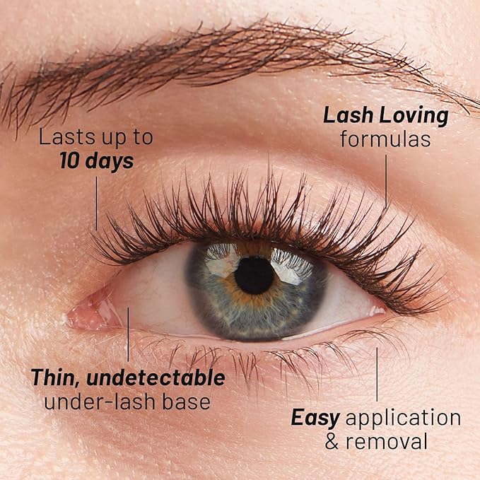 Lilac St - Dawn Natural Faux Eyelash Clusters (12mm 3 Pack) - No Makeup Look - DIY Lash Extension Wisps - Lightweight &amp Lifelike - Lasts 10 Days - Cruelty Free Vegan Women Founded - 30 Lashes
