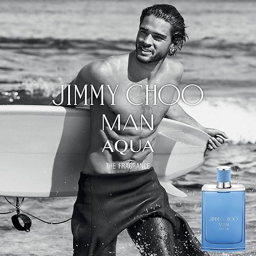 JIMMY CHOO - Man Aqua Eau de Toilette - Men's Fragrance - Fougere Marine Woody - With notes of Grapefruit Clary Sage &amp Salty Moss