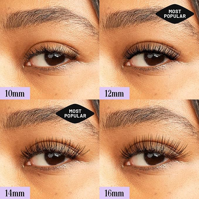 Lilac St - Originals Natural Faux Eyelash Clusters (12mm 3 Pack) - Natural Look - DIY Lash Extension Wisps - Lightweight &amp Lifelike - Lasts 10 Days - Cruelty Free Vegan Women Founded - 30 Lashe
