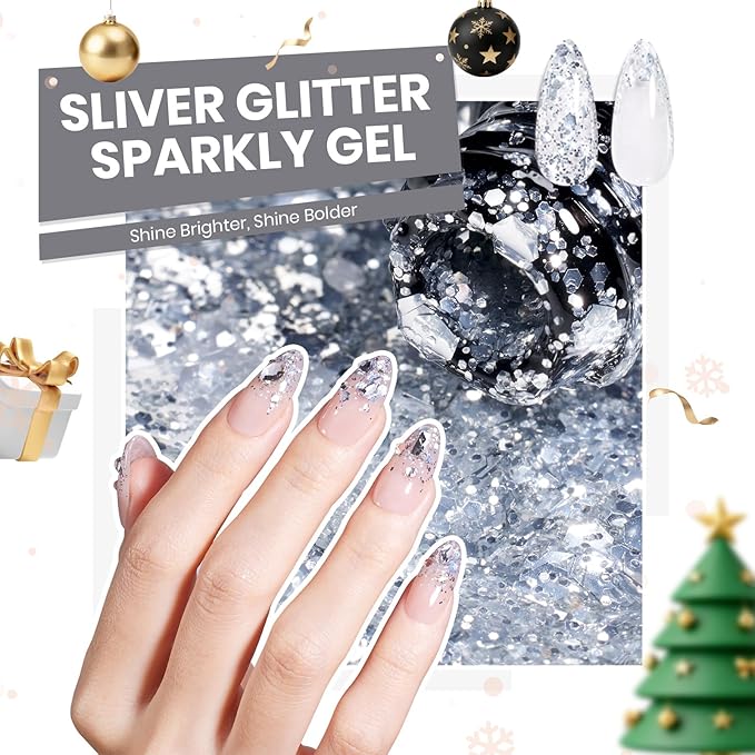 Beetles Gel Nail Polish Set - Transcendent Allure 60 Colors Winter Gel Polish Kit Orange Burgundy Red Green Brown Blue White Black Purple Glitter with Base Top Coat UV LED Needed DIY Gifts for Women
