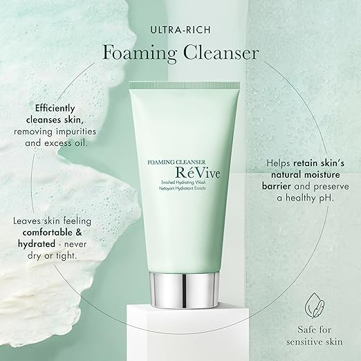 R?Vive Foaming Facial Cleanser - Hydrating Face Wash Enriched with Vitamin E for Increased Skin Barrier Protection - Removes Impurities and Excess Oil to Reveal Fresh Clean Skin (4.2 oz)