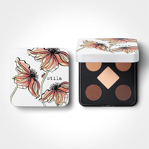 stila Pocket Play™ Eye Shadow Palette | 5 Silky Powder Shades for Eyes Face Highlight &amp Contour | Compact Travel-Friendly Blendable Formula | Matte &amp Shimmer Neutral &amp Bold Tones