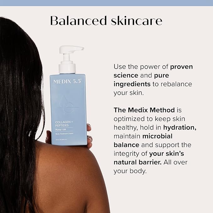 Medix 5.5 Collagen Cream Body Lotion &amp Face Lotion For Dry Skin &amp Wrinkles | Collagen Peptides Tightening Cream Body Moisturizers Helps Lift Tighten &amp Firm Skin | Skin Care Products | 2-