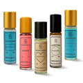 Perfume Oil 5-in 1 Set -Long Lasting Alcohol-Free Roll-On Fragrance Oils for Men &amp Women5 ×10ML Concentrated Travel Perfume Oils Crystal EleveSaharAmber Eclips Crimson Noir &amp Royal Image