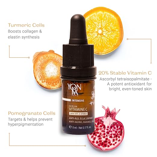 Yon-Ka Vitamin C Face Serum | Anti-Aging Face Serum for Sensitive Skin | High Concentrate to Treat Wrinkles &amp Uneven Skin Texture