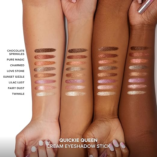 Too Faced Quickie Queen Eye Shadow Sticks | Creamy Long Wearing + Non-Creasing High-Impact Sparkle